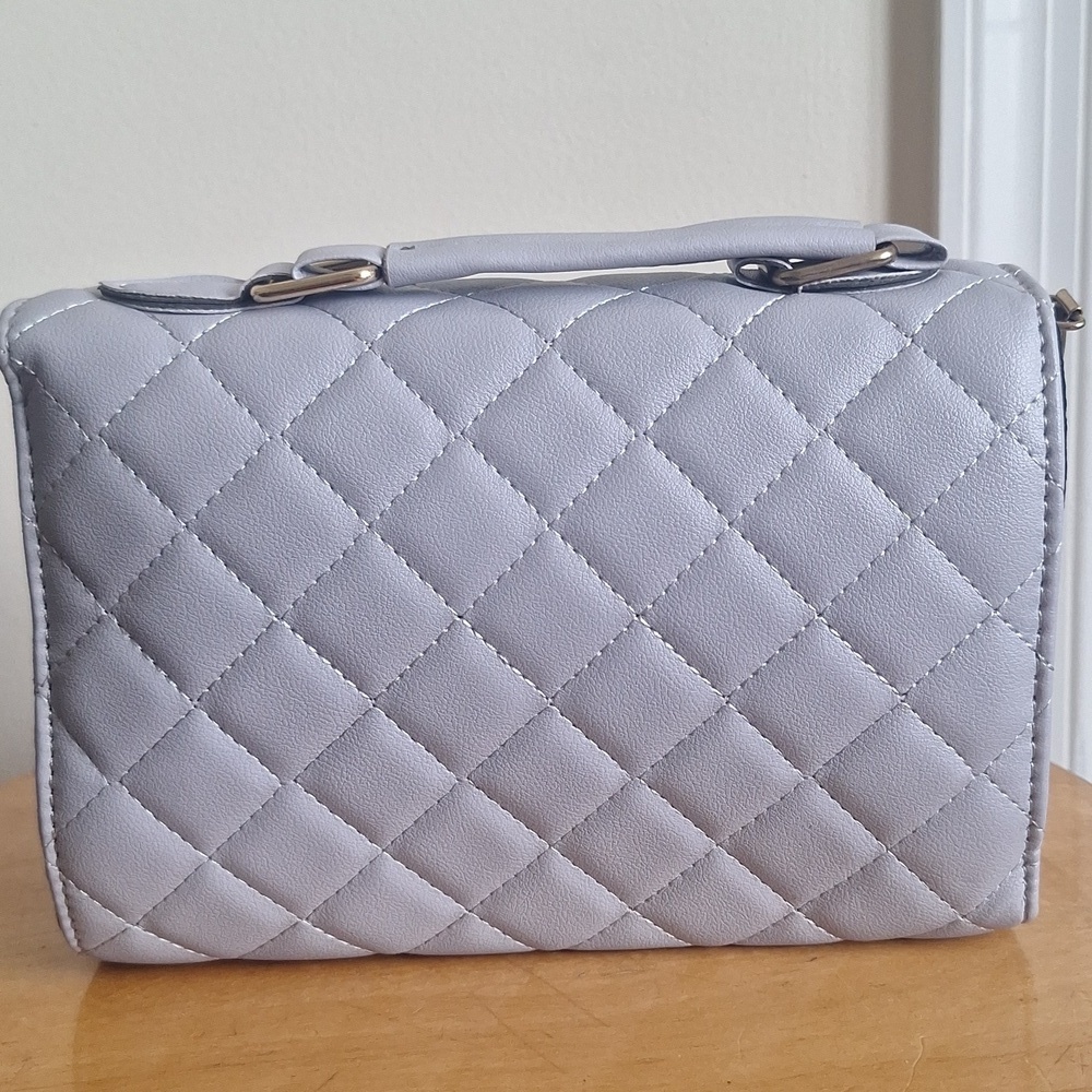 Purplish Gray Quilted Bag - Picture 4 of 6